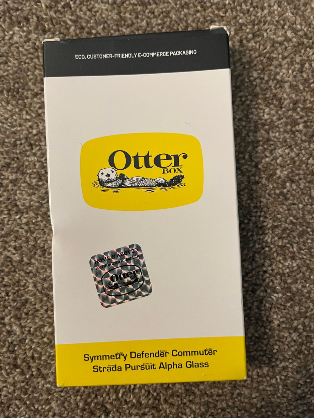 OtterBox White and Yellow Symmetry Defender/Commuter Packaging